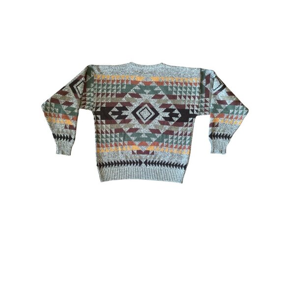 Vintage London Fog Geometric Pattern Sweater Acrylic/Wool Blend  XXL-Tall - Picture 2 of 6